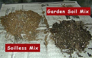 Garden soil mix and soilless mix